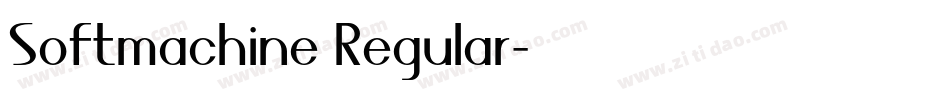 Softmachine Regular字体转换